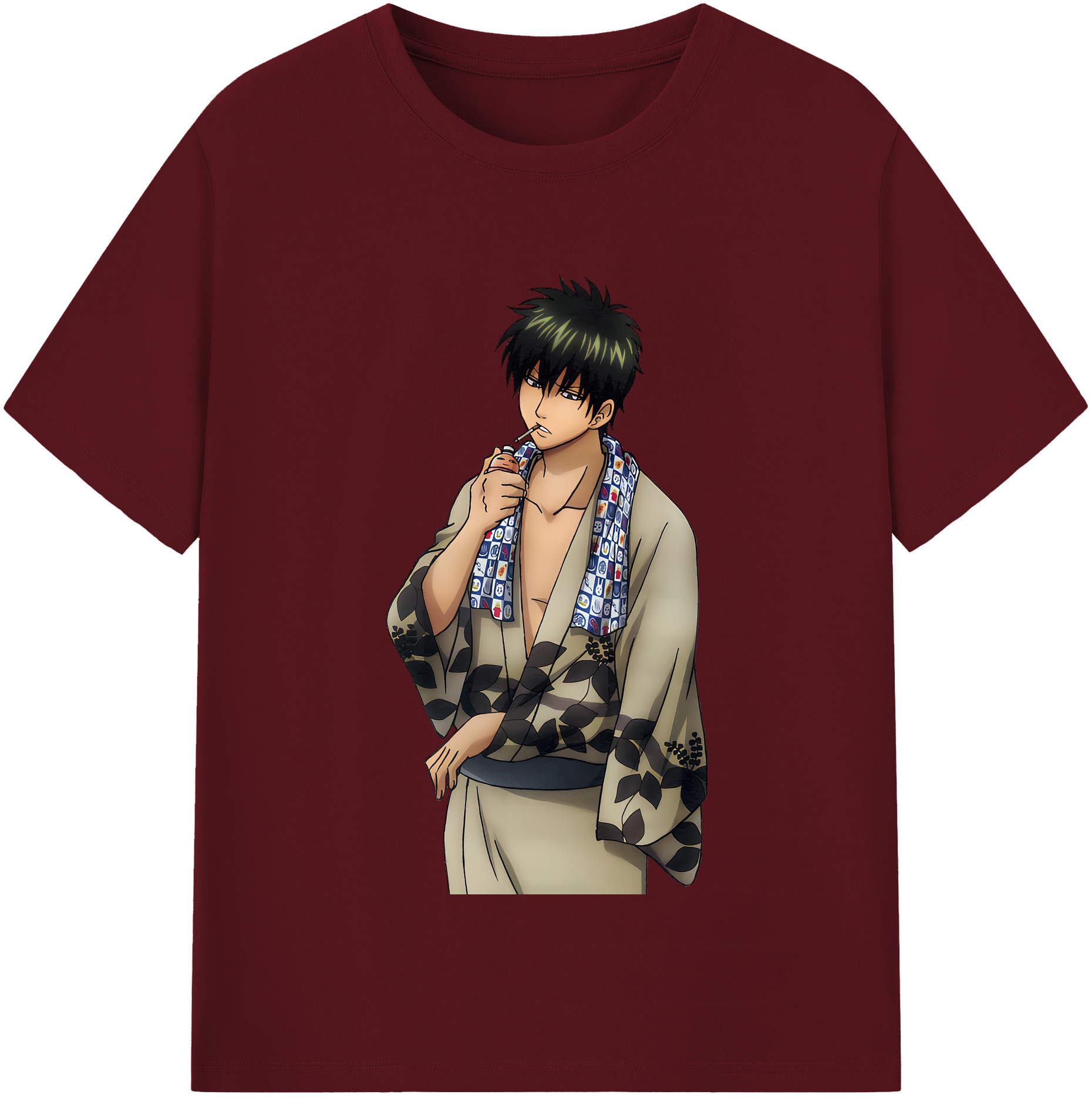 （画像用） ぎんたま 坂田銀時（さかたぎんとき） 神楽 志村新八（しむら しんぱち） GINTAMA Sakata Gintoki Kagura Shimura Shinpachi 綿100％半袖Tシャツ（フロントプリント）